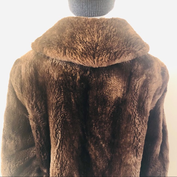 vintage faux fur teddy bear coat - Picture 4 of 15